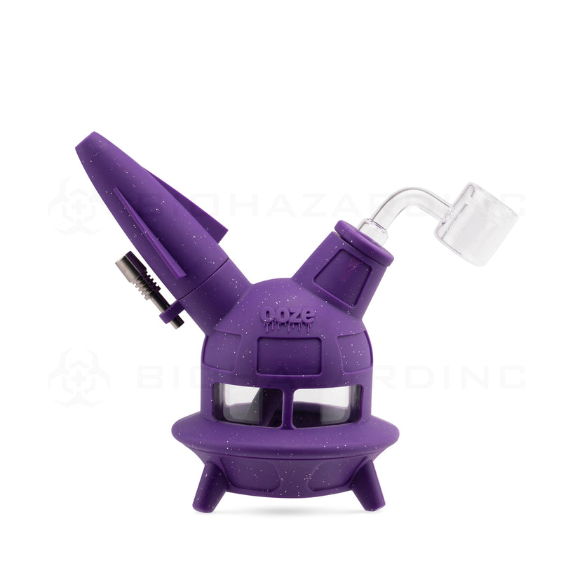 Ooze® | 4-in-1 UFO Hybrid Silicone Nectar Collector & Water Pipe | Various Colors Nectar Collector Ooze Shimmer Purple  