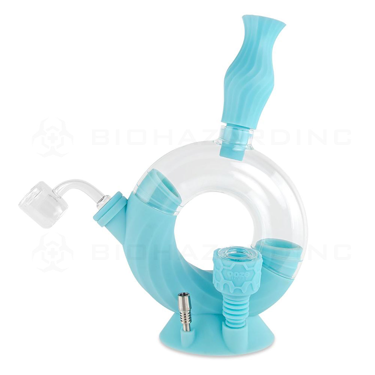 Ooze® | 4-in-1 Ozone Hybrid Silicone Rig Nectar Collector & Water Bubbler | Various Colors  Ooze   