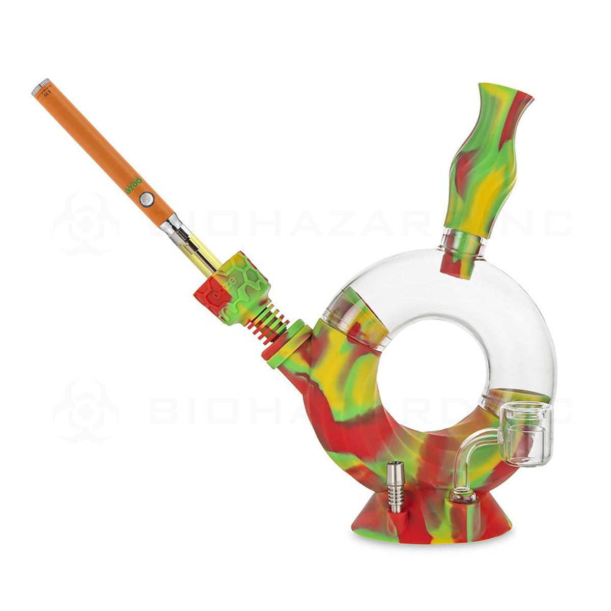 Ooze® | 4-in-1 Ozone Hybrid Silicone Rig Nectar Collector & Water Bubbler | Various Colors  Ooze   