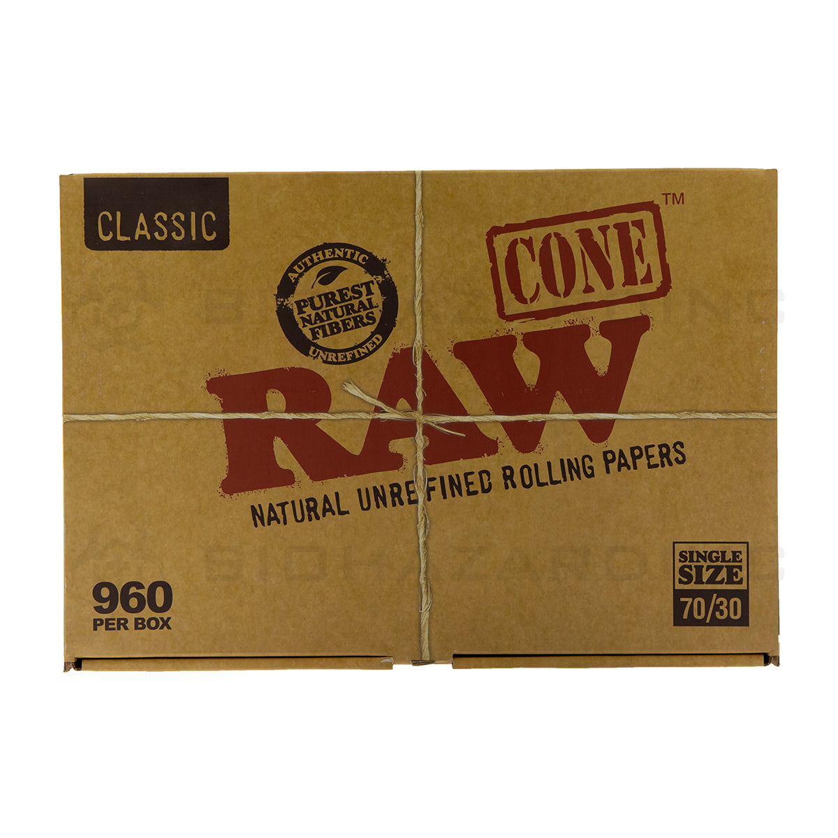 RAW® | Pre-Rolled Cones Dog Walker Size | 70mm - Unbleached Brown  - 960 Count Pre-Rolled Cones Raw   