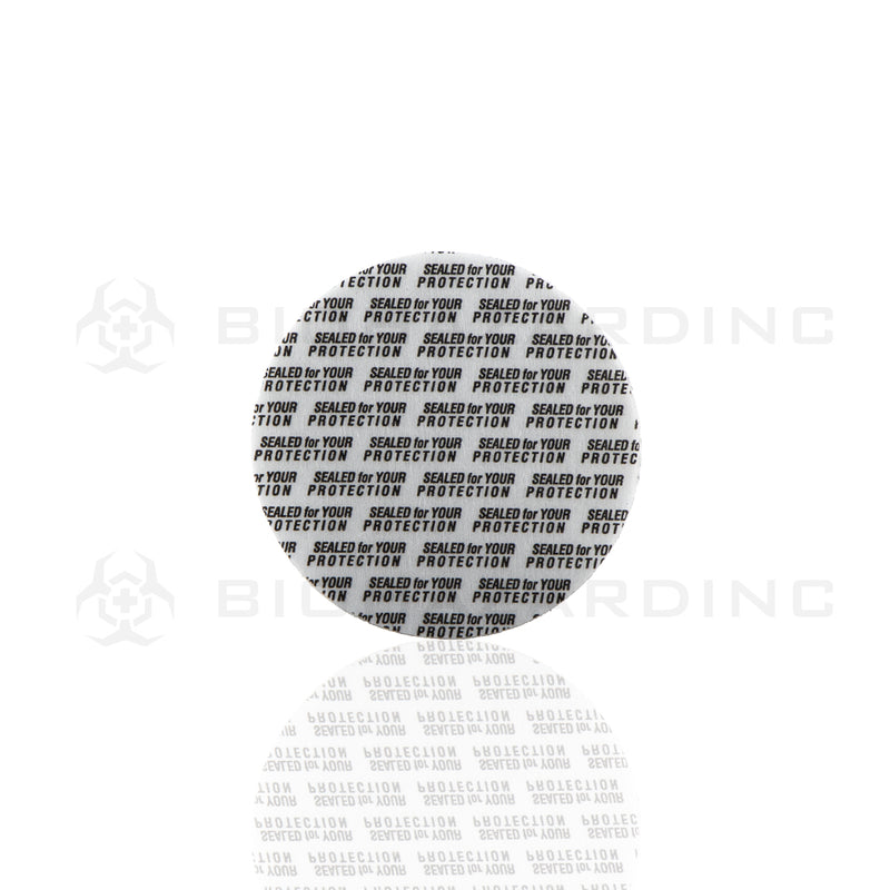 Tamper Evident | Pressure Sensitive Inliners | 53mm - Foam | 120 Count Inliners Biohazard Inc   