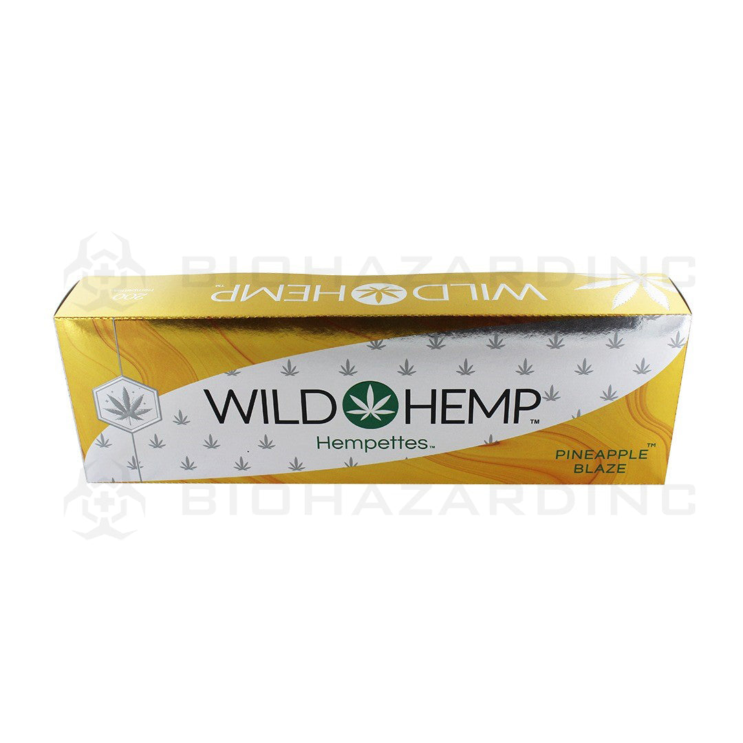 Wild Hemp Hempettes | Pineapple Blaze - 10 Count Rolling Papers + Tips Biohazard Inc   