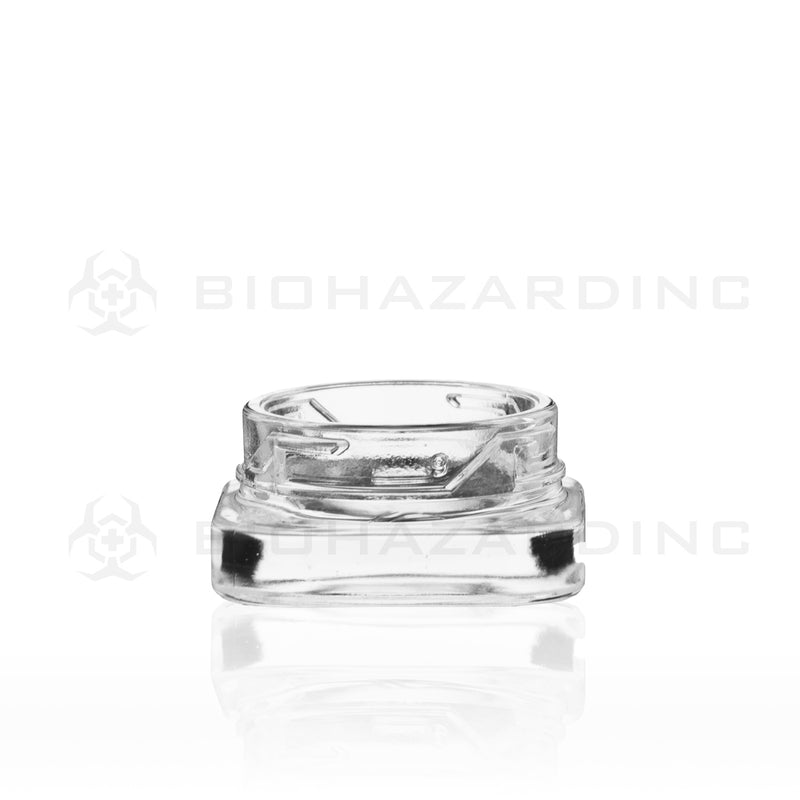 Child Resistant | Square Glass Concentrate Jars | 9ml - 250 Count - Various Colors Child Resistant Jar Biohazard Inc   