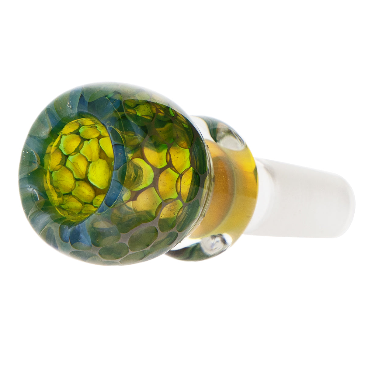 Bowl | Pastel Fumed Honeycomb Bowl | 14mm - Assorted Colors - 5 Count Glass Bowl Biohazard Inc   