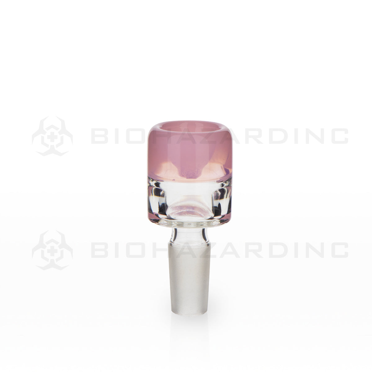 Bowl | Slyme Bowl | 14mm - Various Colors Glass Bowl Biohazard Inc Pink & Clear  