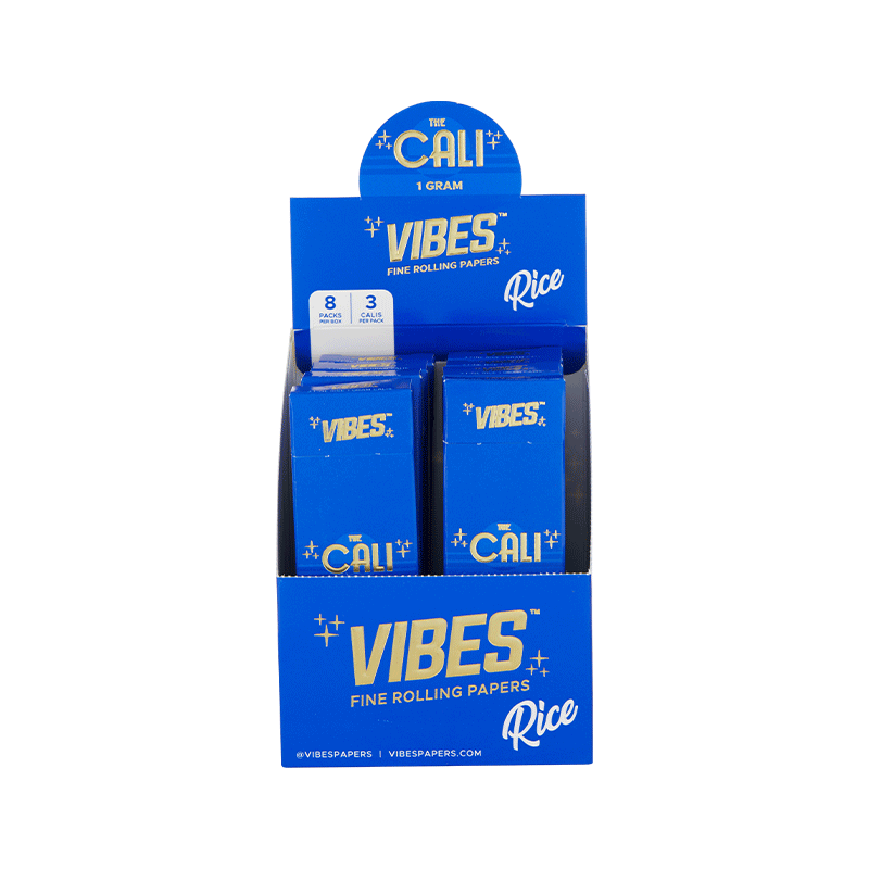 VIBES® | The CALI 1 Gram Pre-Rolled Cones | 110mm - Rice - 8 Count Pre-Rolled Cones Vibes   