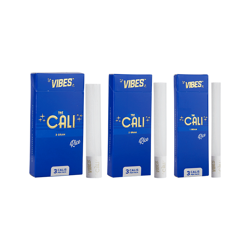 VIBES® | The CALI 1 Gram Pre-Rolled Cones | 110mm - Rice - 8 Count Pre-Rolled Cones Vibes   