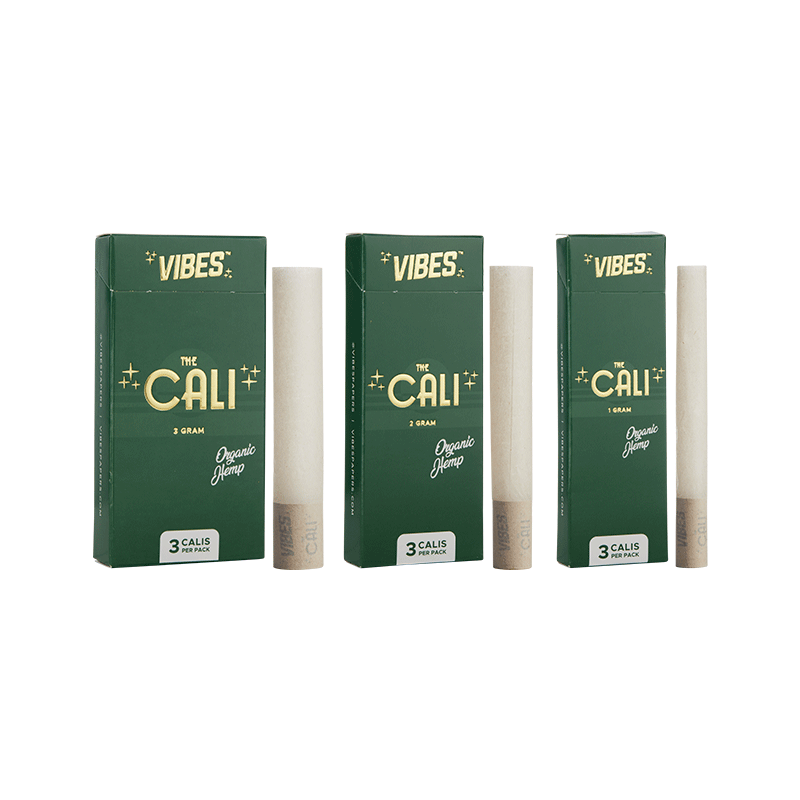VIBES® | The CALI 2 Gram Pre-Rolled Cones | 110mm - Organic Hemp - 8 Count Pre-Rolled Cones Vibes   