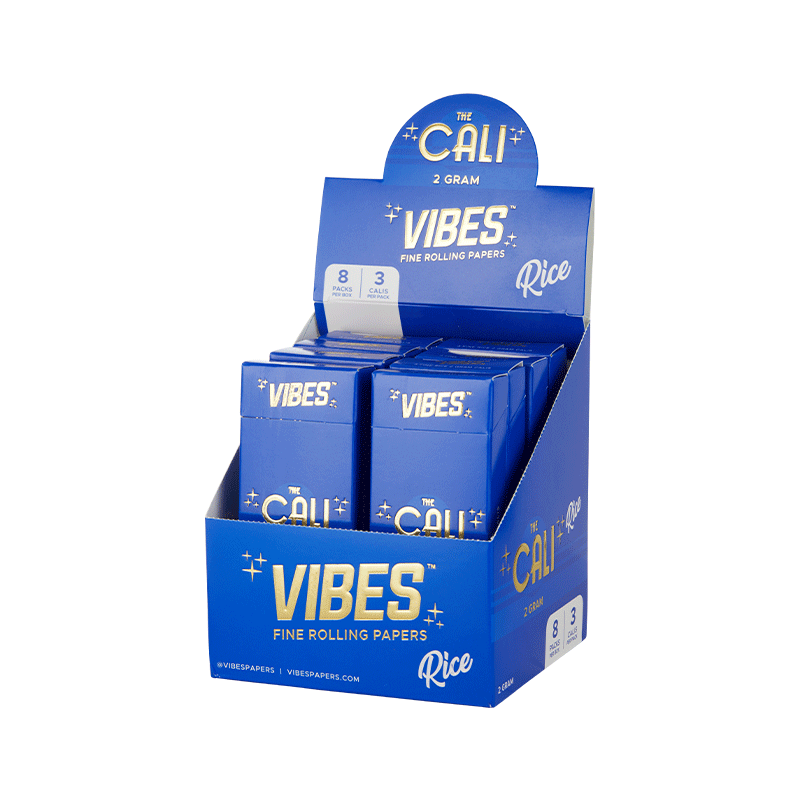 VIBES® | The CALI 2 Gram Pre-Rolled Cones | 110mm - Rice - 8 Count Pre-Rolled Cones Vibes   