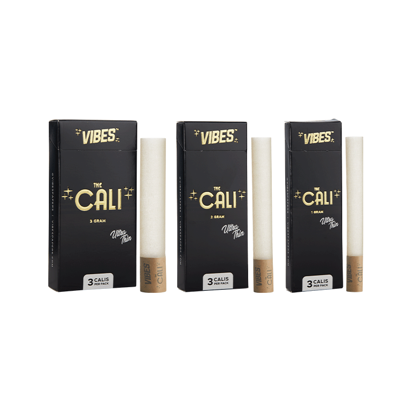 VIBES® | The CALI 2 Gram Pre-Rolled Cones | 110mm - Ultra Thin - 8 Count Pre-Rolled Cones Vibes   