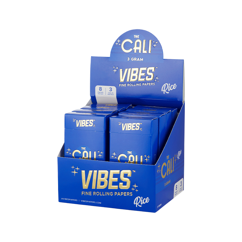 VIBES® | The CALI 3 Gram Pre-Rolled Cones | 110mm - Rice - 8 Count Pre-Rolled Cones Vibes   