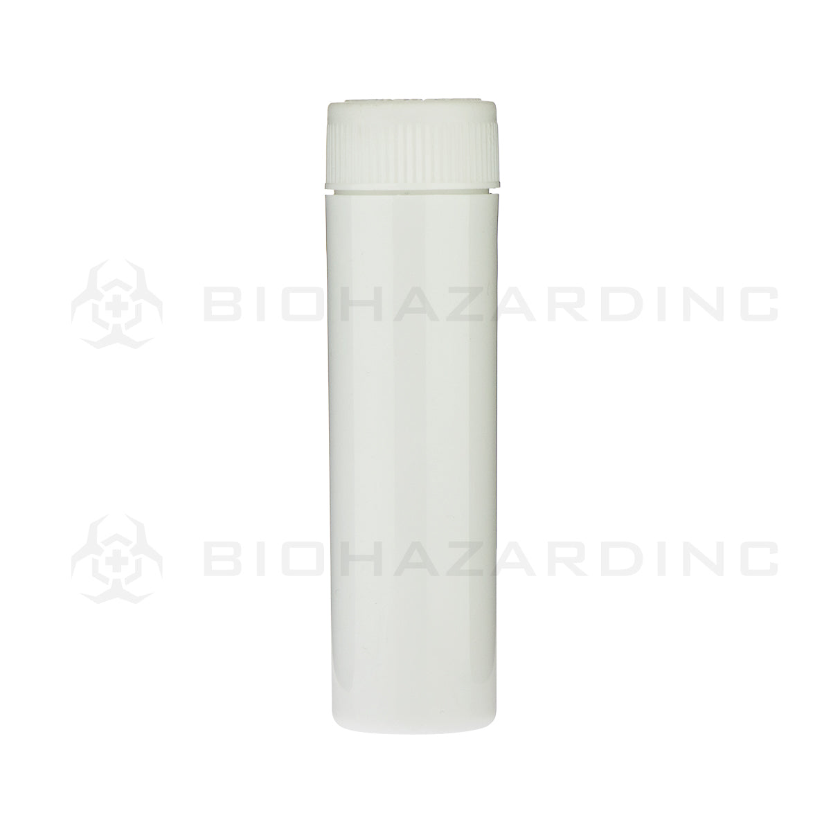 Child Resistant | Push & Turn Vape Cartridge White Tubes w/ White Caps | Various Sizes Storage Tube Biohazard Inc 78 mm - 600 Count  
