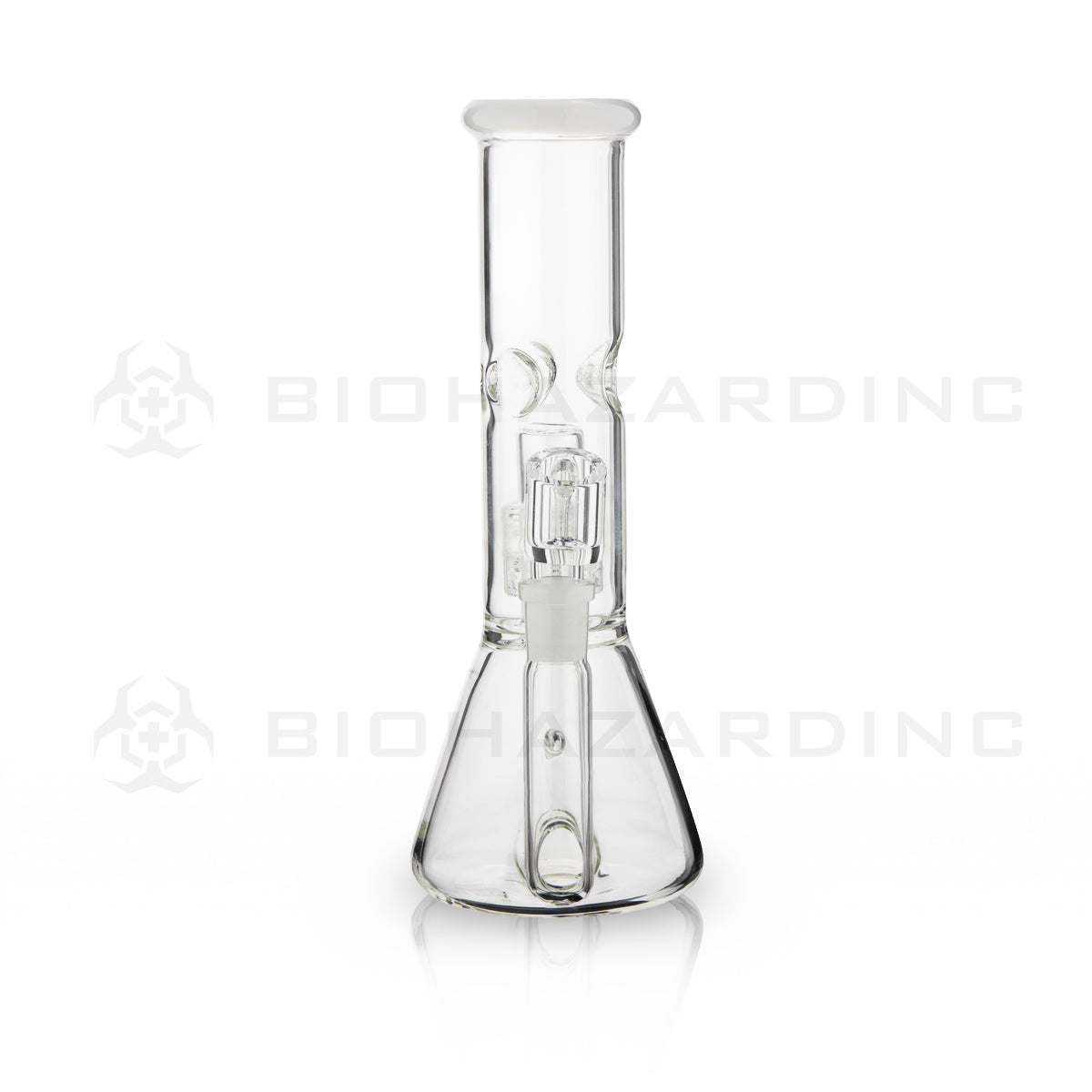 Dab Rig | Single Chamber Grid Percolator Beaker Water Pipe | 8"- 14mm - Various Colors Dab Rig Biohazard Inc   