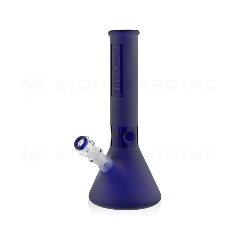 PURE Glass | Classic Beaker Water Pipe | 12" - 14mm - Various Colors Glass Bong Pure Glass Blue Frost  