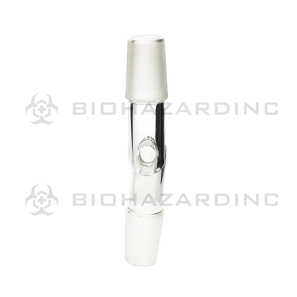 Adapter | Bent 19mm/19mm Male - 20 Count Glass Bong Adapter Biohazard Inc   