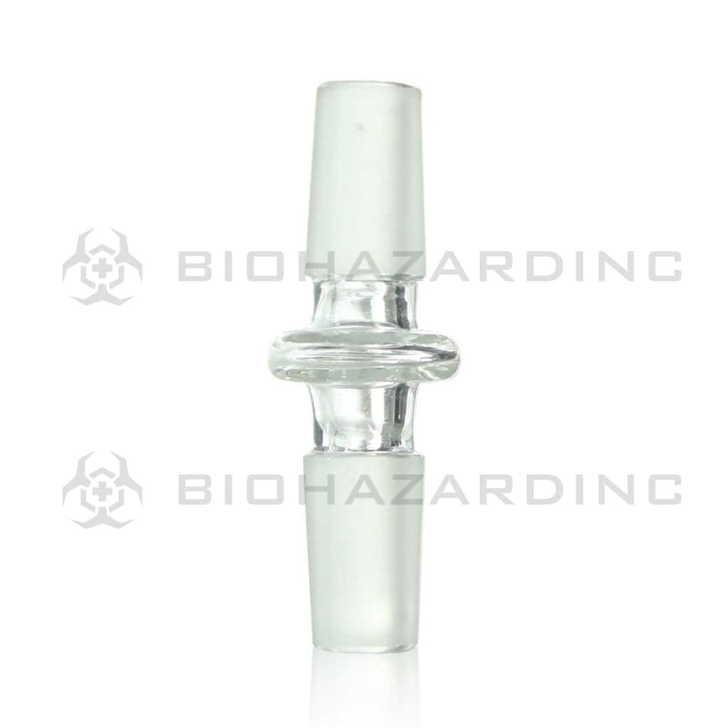 Adapter |  Straight 14mm/14mm Male - 20 Count Glass Bong Adapter Biohazard Inc   
