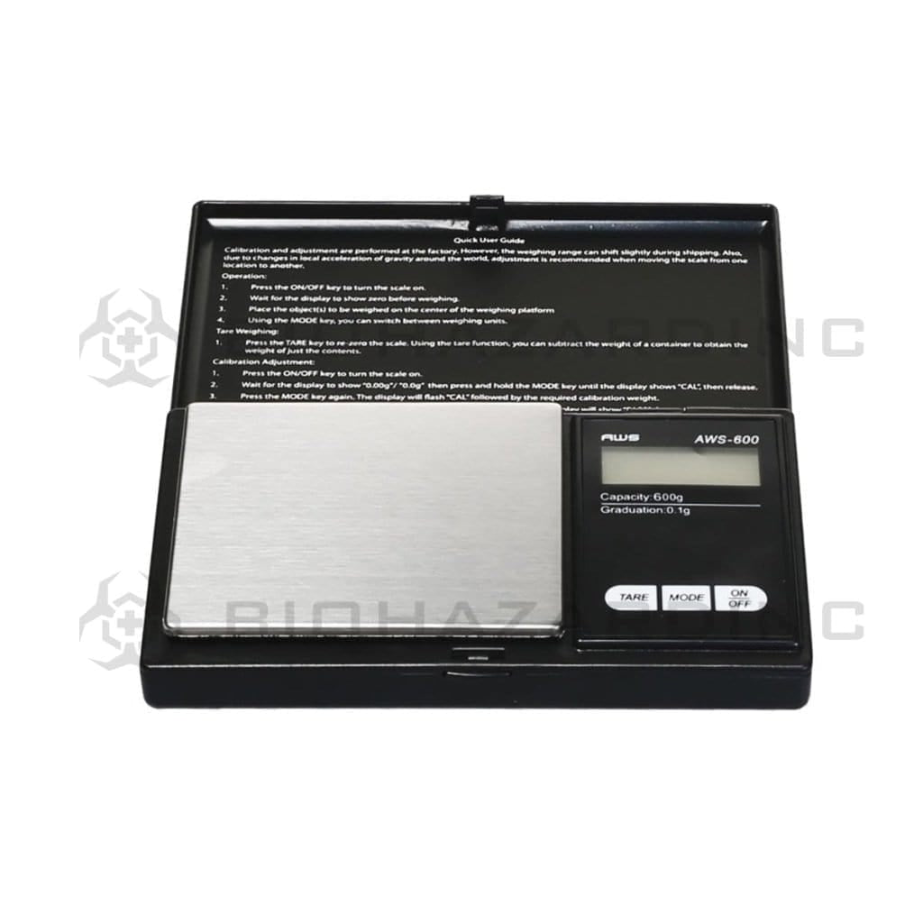 DISCONTTUNYED AWS | Black Digital Scale | 600g Capacity - 0.1g Readability Scale AWS   