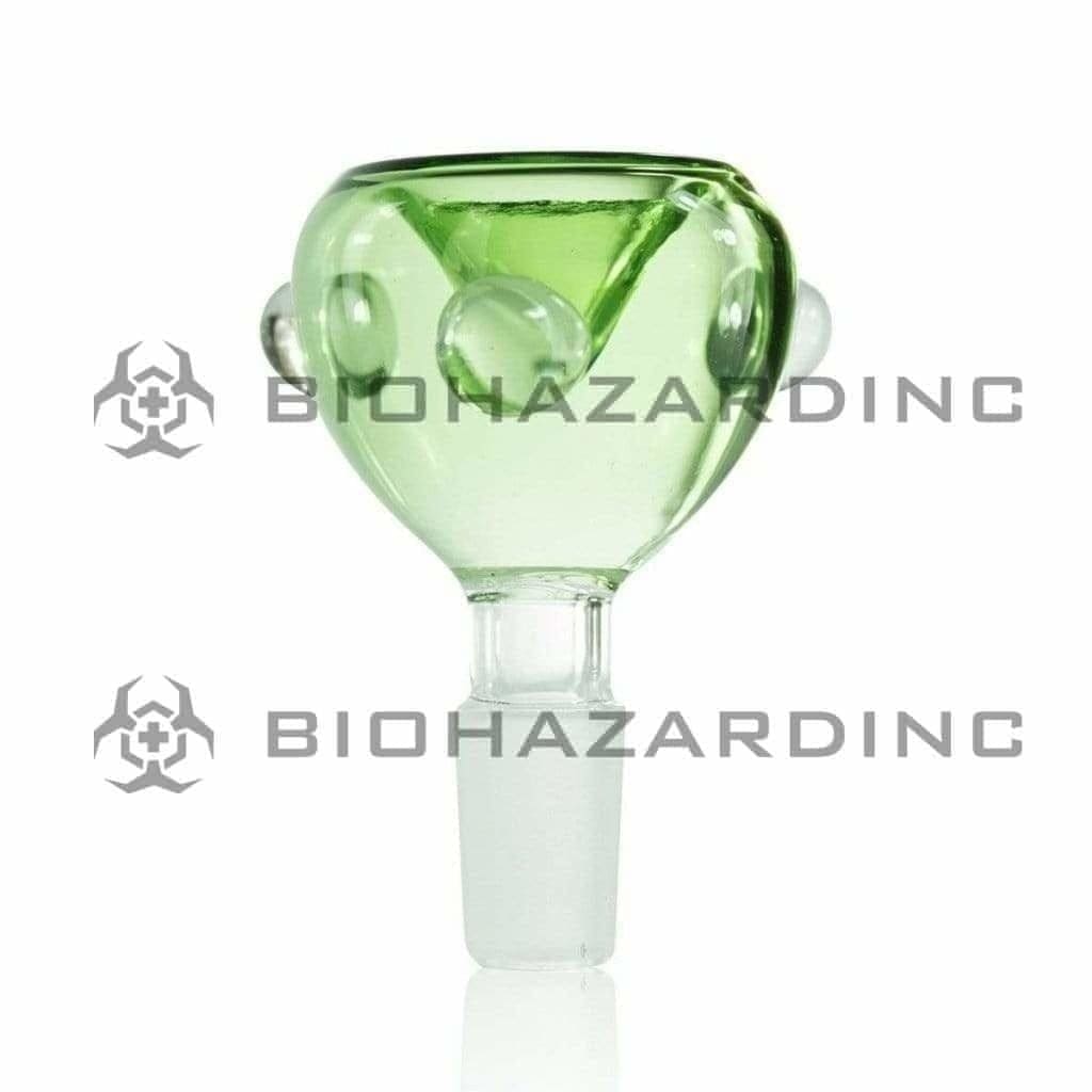 Bowl | Classic Bowl | 14mm - Various Colors Glass Bowl Biohazard Inc Green  