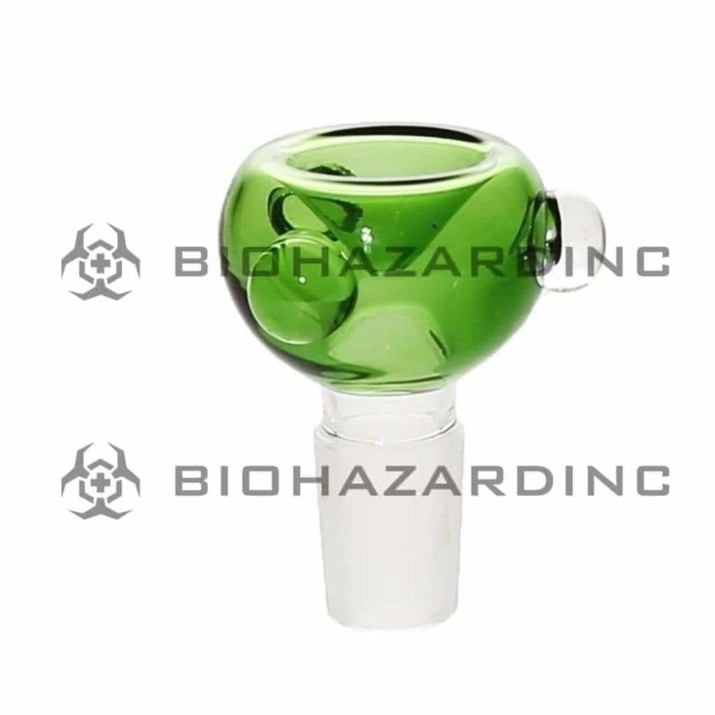 Bowl | Marble Bowl | 19mm - Various Colors Glass Bowl Biohazard Inc Green  
