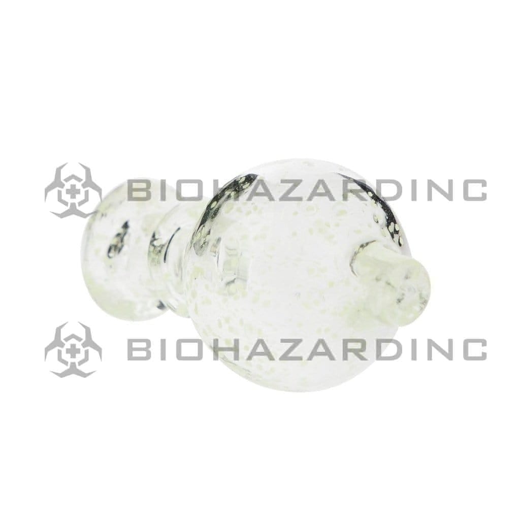 Carb Cap | Glow in the Dark Flecked Glass Bubble Carb Cap | Various Colors Carb Cap Biohazard Inc   