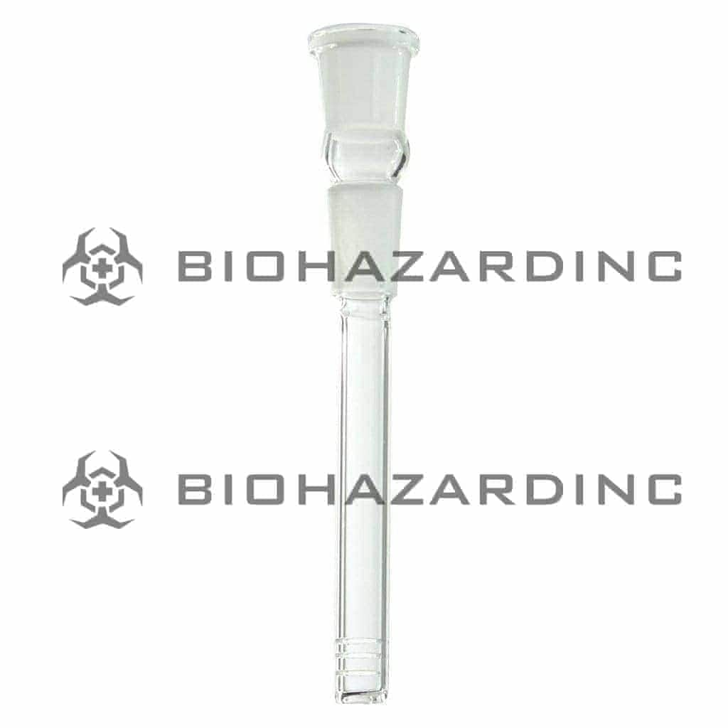 Downstem | 19mm Joint / 19mm Bowl | Clear Downstem Biohazard Inc 3"  