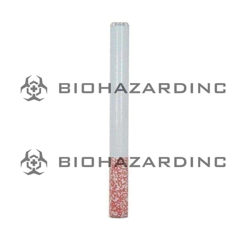 Novelty | Cigarette Chillum Hand Pipe | Metal - 100 Count - Various Sizes Metal Hand Pipe Biohazard Inc 3"  