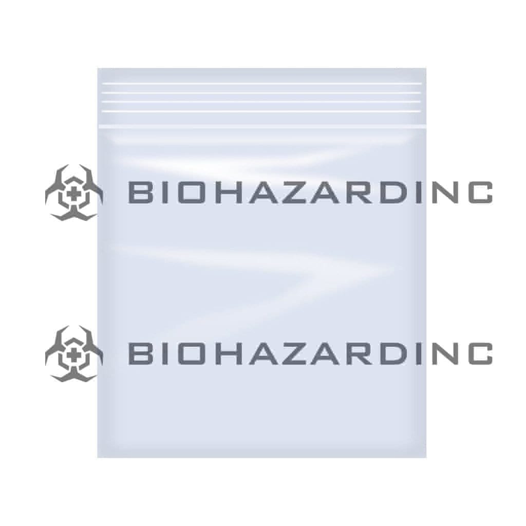Zip Lock | Plastic Zip Lock Baggies | 4" x 4" - Clear - 1000 Count Storage Bag Biohazard Inc   