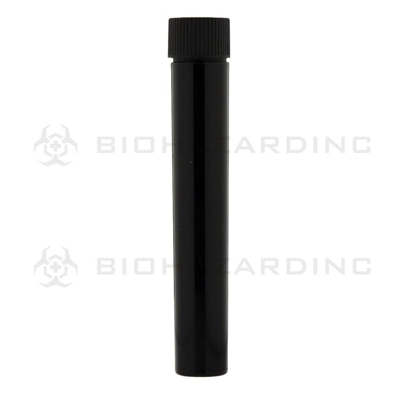 Child Resistant | Push & Turn Vape Cartridge Black Tubes w/ Black Caps | Various Sizes Storage Tube Biohazard Inc 105mm - 500 Count  