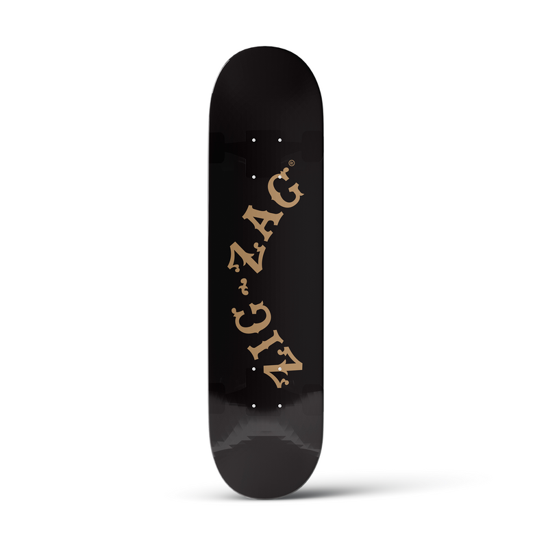 Zig-Zag® | Custom Skateboard Deck | Black Skateboard Zig Zag   