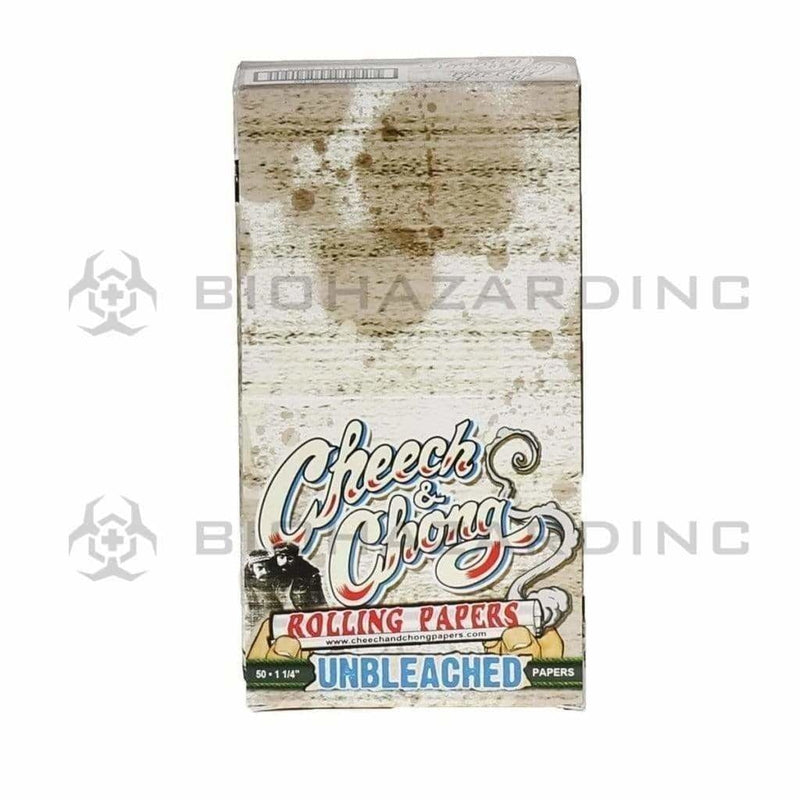 Cheech & Chong™ | 'Retail Display' Unbleached Rolling Papers | Unbleached Brown - Various Sizes Rolling Papers Cheech and Chong 1¼ - 75mm - 25 Count  