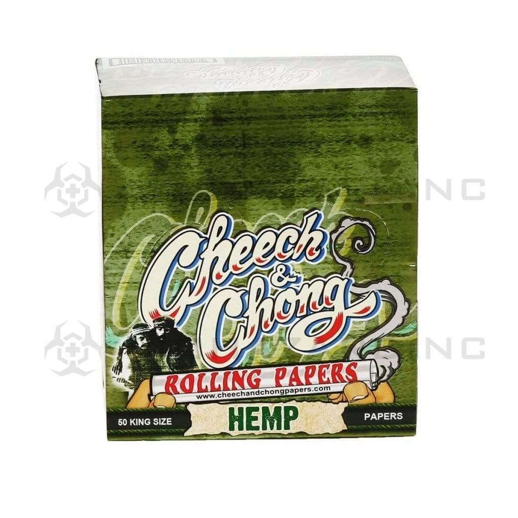 Cheech & Chong™ | 'Retail Display' Rolling Papers King Size | 110mm - Hemp Paper - 50 Count Rolling Papers Cheech and Chong   