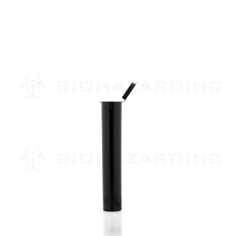 Child Resistant | Pop Top Opaque Plastic Pre-Roll Tubes | 98mm - Black - 700 Count Child Resistant Joint Tube Biohazard Inc   