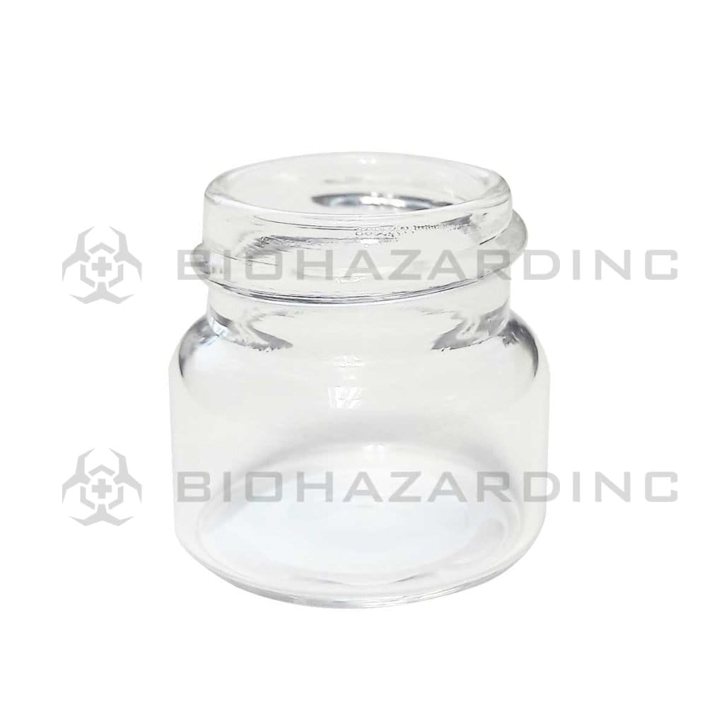 Concentrate Containers | Clear Shoulderless Glass Vials | 28mm - 5mL - 144 Count Glass Vial Biohazard Inc   