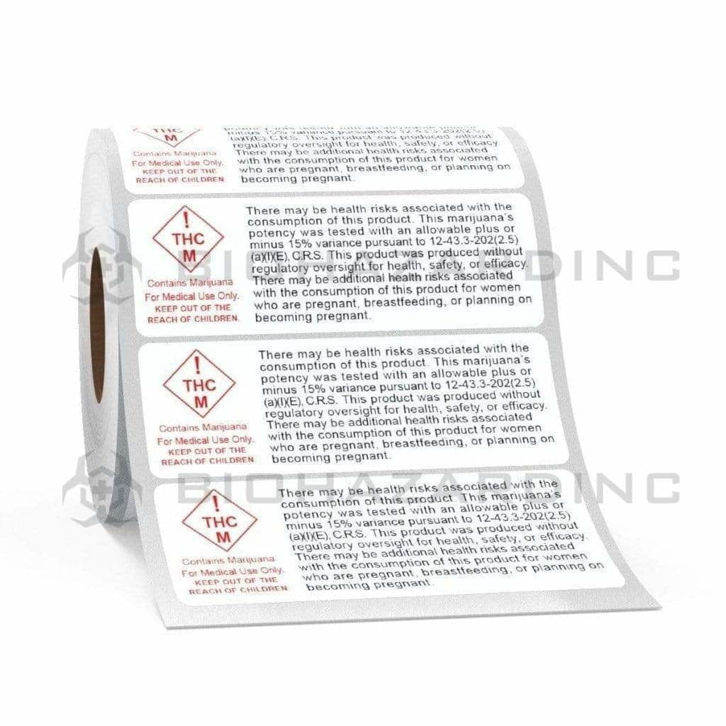 Certified Rx Label Colorado | CO RX Medical Compliant Labels | 1,000 Labels