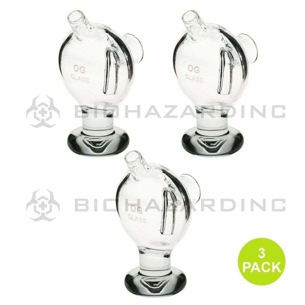 Bubbler | Pre-Rolled Cone Glass Bubbler | 3 Count Glass Bubbler Biohazard Inc   