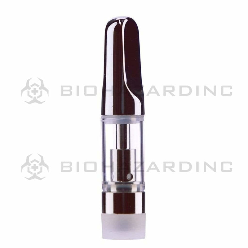 Glass / Metal Ceramic Coil .5ml Cartridge w/ Silver Mouth Tip - 100 Count Vape Cartridge Biohazard Inc   