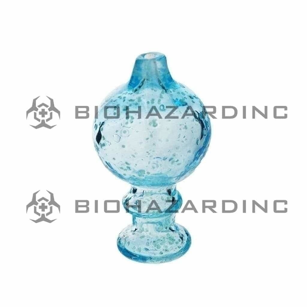 Carb Cap | Glow in the Dark Flecked Glass Bubble Carb Cap | Various Colors Carb Cap Biohazard Inc   