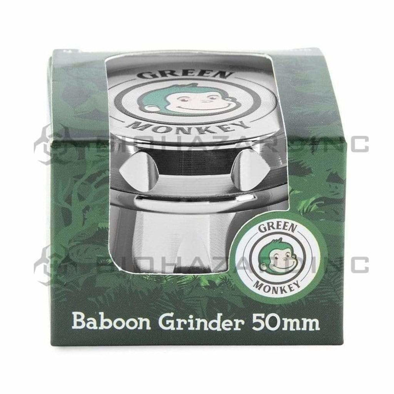 Green Monkey | Baboon Metal Grinder | 4 Piece - 50mm - Various Colors Metal Grinder Green Monkey   