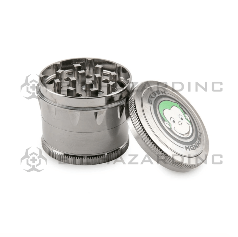 Green Monkey | Cork Metal Grinder | 4 Piece - 50mm - Various Colors Metal Grinder Green Monkey   