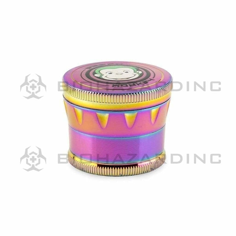 Green Monkey | Cork Metal Grinder | 4 Piece - 50mm - Various Colors Metal Grinder Green Monkey Rainbow  