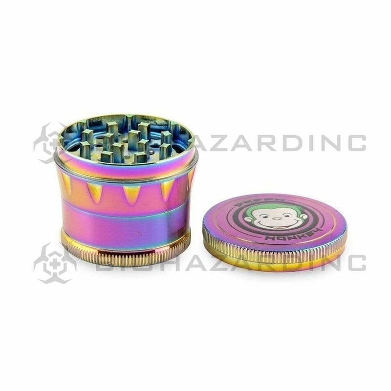 Green Monkey | Cork Metal Grinder | 4 Piece - 50mm - Various Colors Metal Grinder Green Monkey   