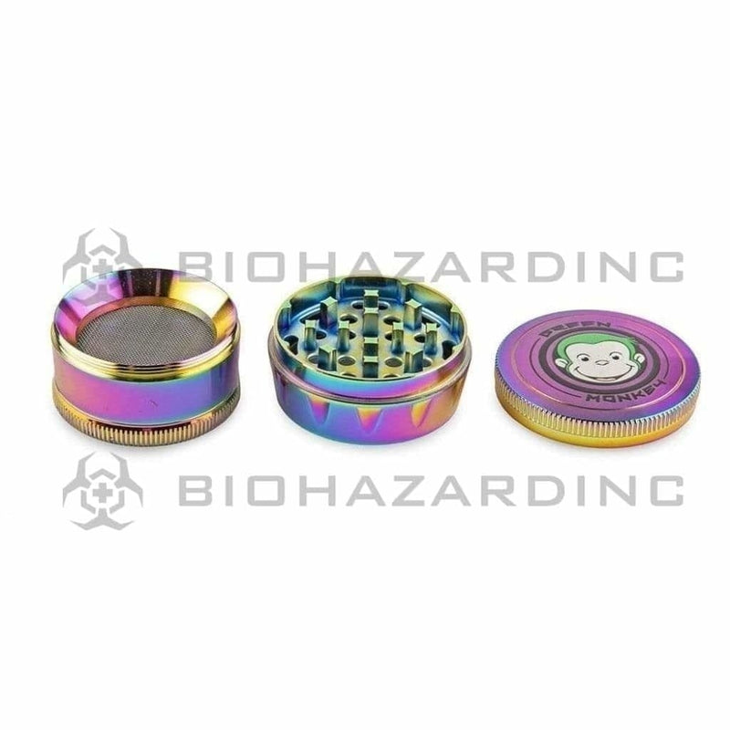 Green Monkey | Cork Metal Grinder | 4 Piece - 50mm - Various Colors Metal Grinder Green Monkey   