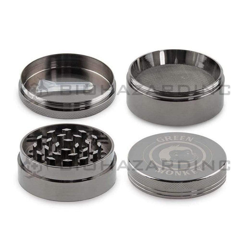 Green Monkey | Capuchin Magnetic Metal Grinder | 4 Piece - 50mm - Various Colors Metal Grinder Green Monkey   