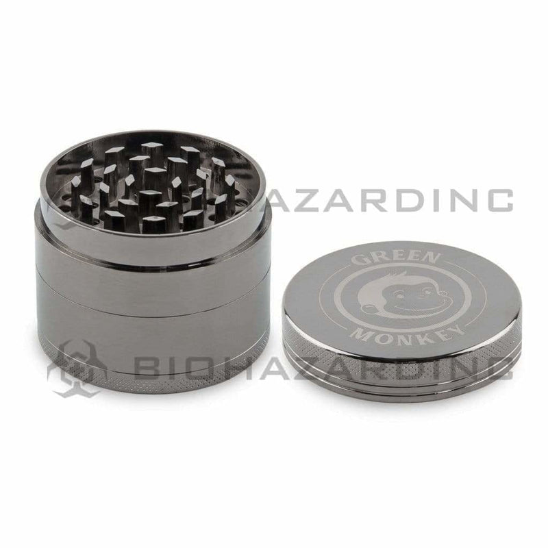 Green Monkey | Capuchin Magnetic Metal Grinder | 4 Piece - 50mm - Various Colors Metal Grinder Green Monkey   