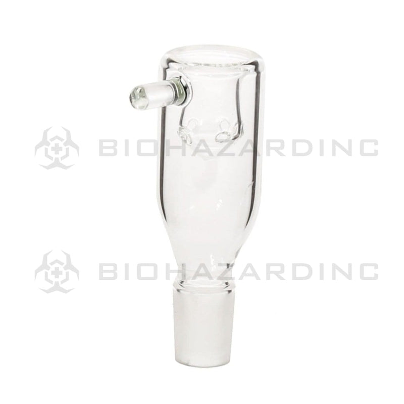 Bowl | Hash Bowl w/ Handle | Clear - Various Sizes Glass Bowl Biohazard Inc 19mm  