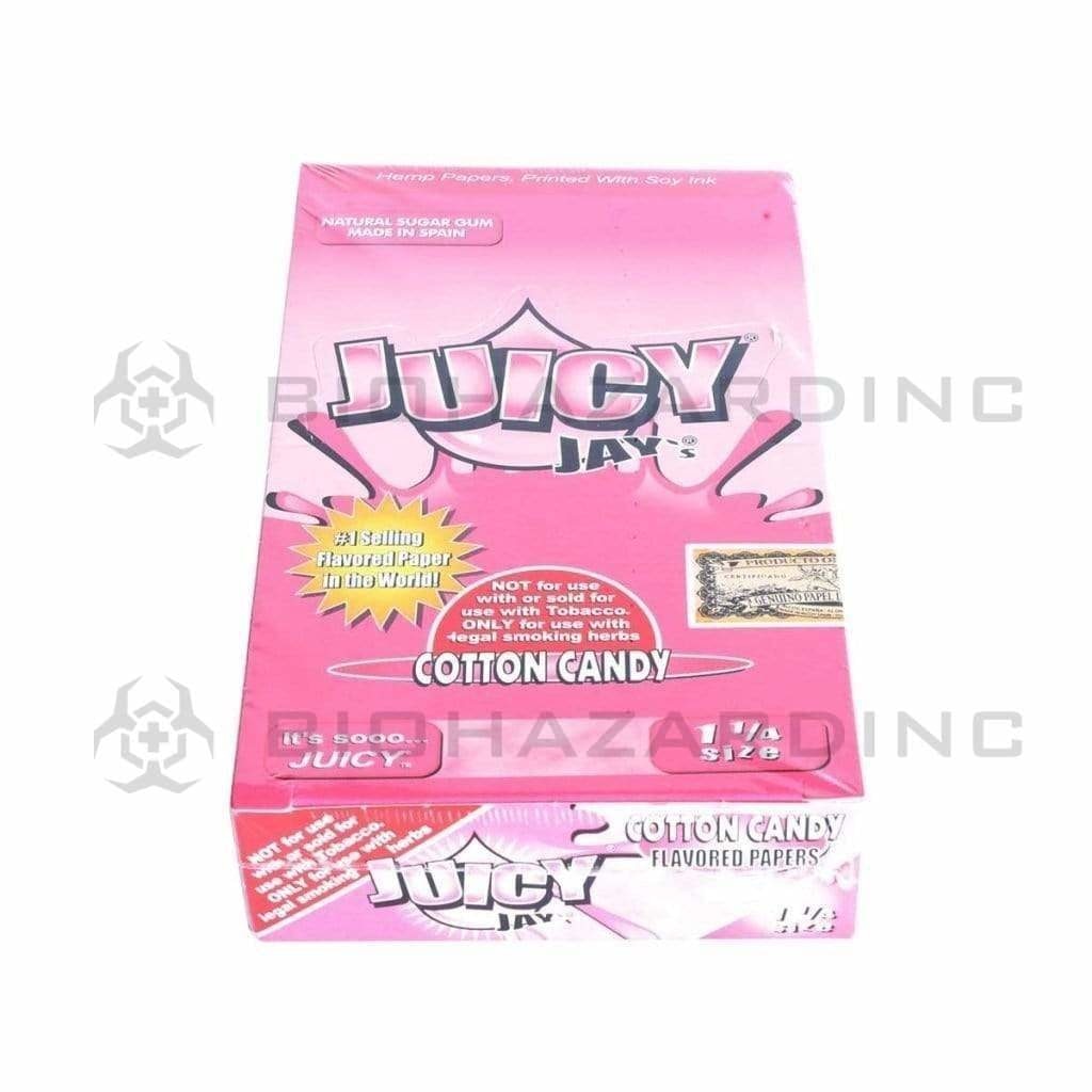 Juicy Jay's® | Wholesale Flavored Rolling Papers Classic 1¼ Size | 78mm - Various Flavors - 24 Count Rolling Papers Juicy Jay's Cotton Candy  