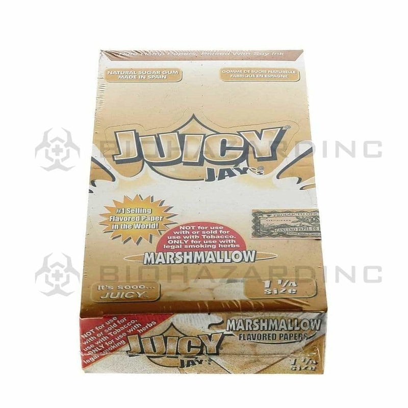 Juicy Jay's® | Wholesale Flavored Rolling Papers Classic 1¼ Size | 78mm - Various Flavors - 24 Count Rolling Papers Juicy Jay's Marshmallow  