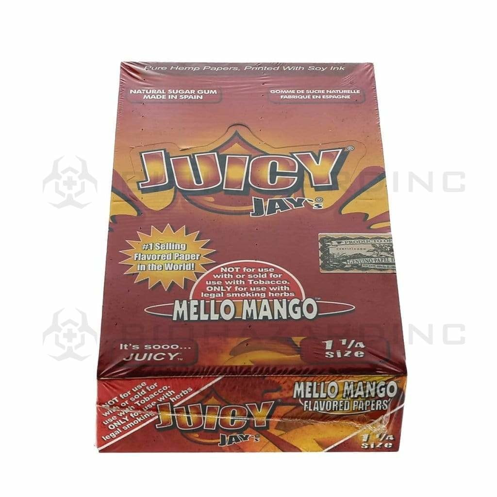 Juicy Jay's® | Wholesale Flavored Rolling Papers Classic 1¼ Size | 78mm - Various Flavors - 24 Count Rolling Papers Juicy Jay's Mello Mango  