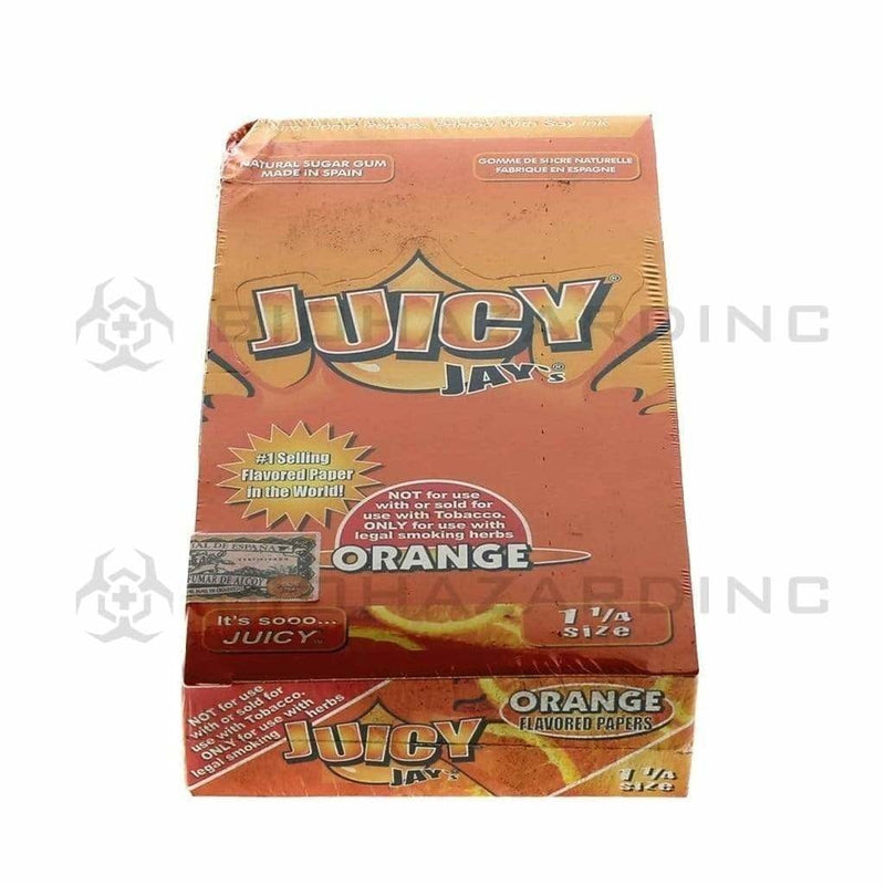 Juicy Jay's® | Wholesale Flavored Rolling Papers Classic 1¼ Size | 78mm - Various Flavors - 24 Count Rolling Papers Juicy Jay's Orange  