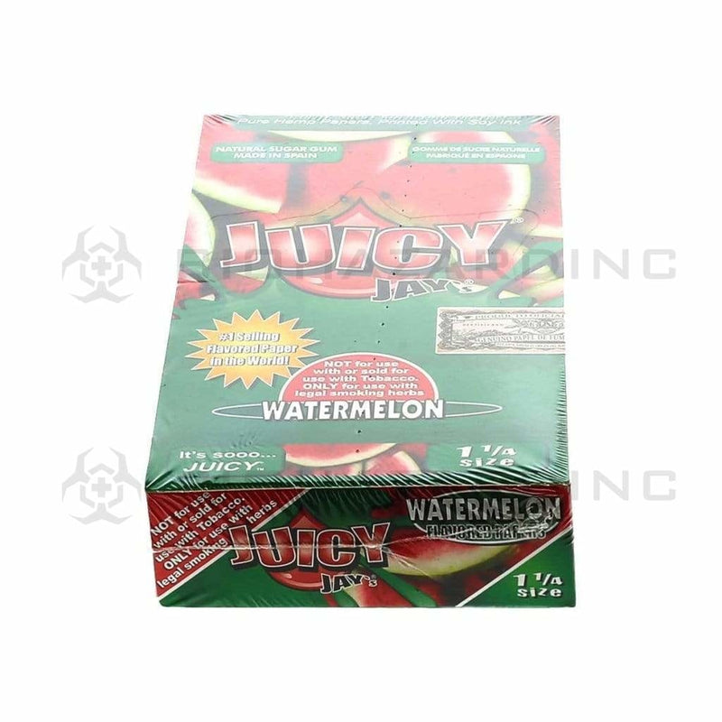Juicy Jay's® | Wholesale Flavored Rolling Papers Classic 1¼ Size | 78mm - Various Flavors - 24 Count Rolling Papers Juicy Jay's Watermelon  